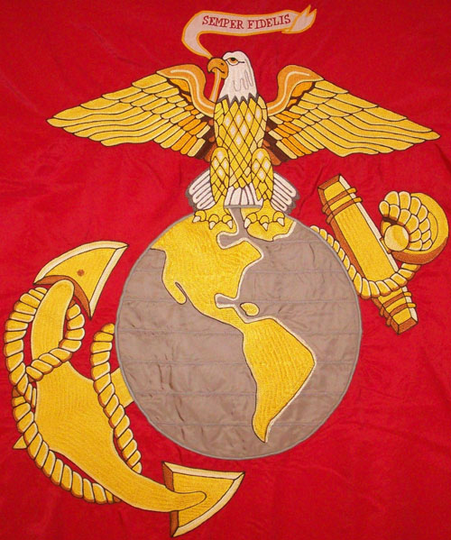 Embroidered Marine Corp Flag